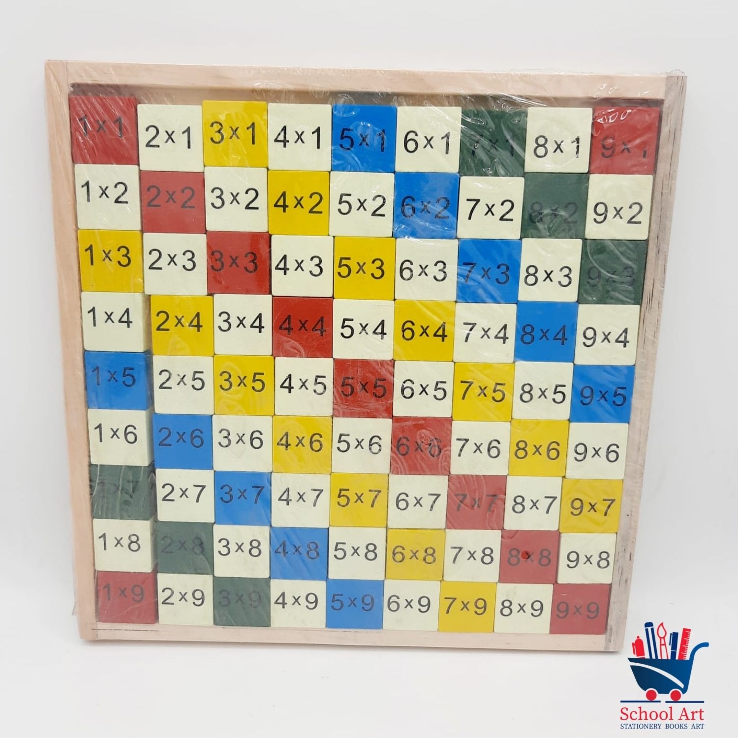 Wooden Math Multiplication Table Board For Kids