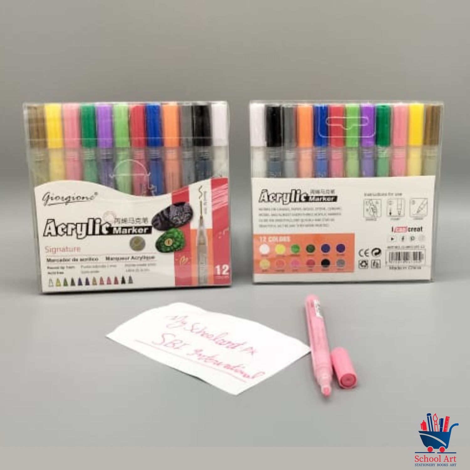 12pcs Acrylic Paint Markers Paint Pens